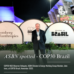 ASBN Member John Imes at COP 30